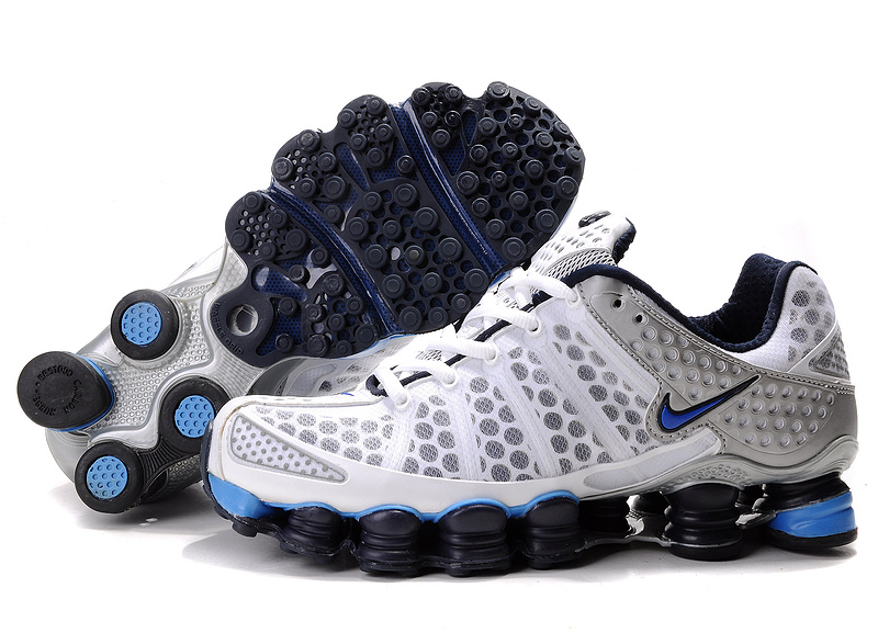 Nike Shox TL3 White Blue Black Shoes - Click Image to Close