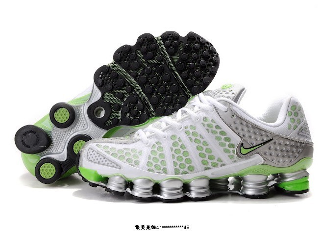 Nike Shox TL3 White Green Shoes - Click Image to Close