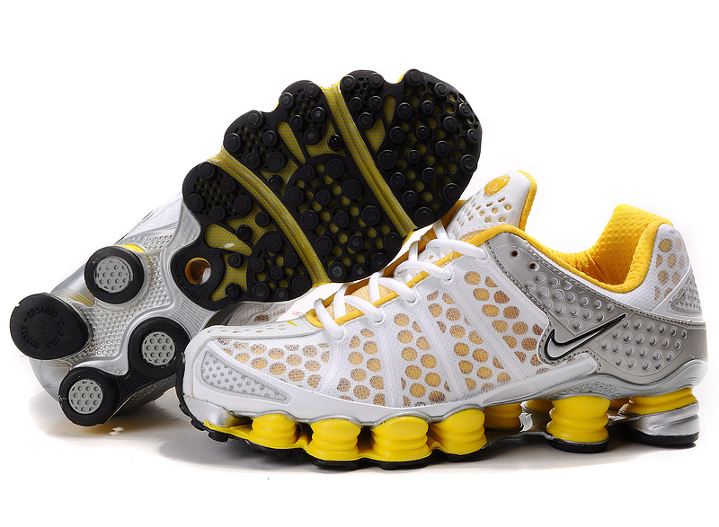 Nike Shox TL3 White Yellow Shoes - Click Image to Close