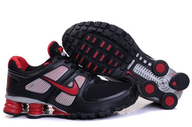 Mens Nike Shox Turbo+ 11 Shoes Black Red - Click Image to Close