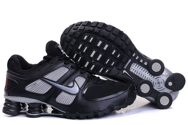 Mens Nike Shox Turbo+ 11 Shoes Black Silver - Click Image to Close