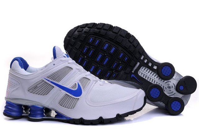 Mens Nike Shox Turbo+ 11 Shoes White Blue