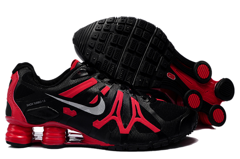 Nike Shox Turbo+13 Black Red Shoes