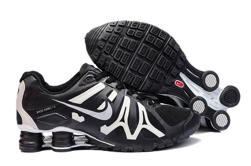 Nike Shox Turbo+13 Black White Shoes
