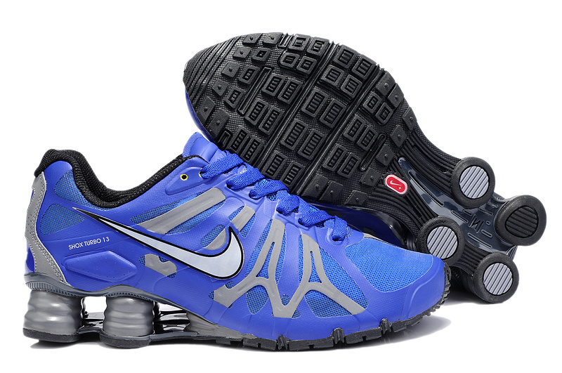 Nike Shox Turbo+13 Blue Grey Shoes - Click Image to Close