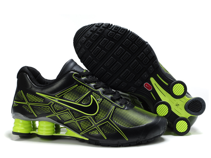 Nike Shox Turbo 12 Black Green Shoes