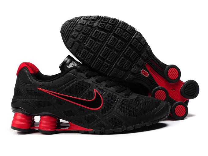 Nike Shox Turbo 12 Mesh Black Red Shoes - Click Image to Close