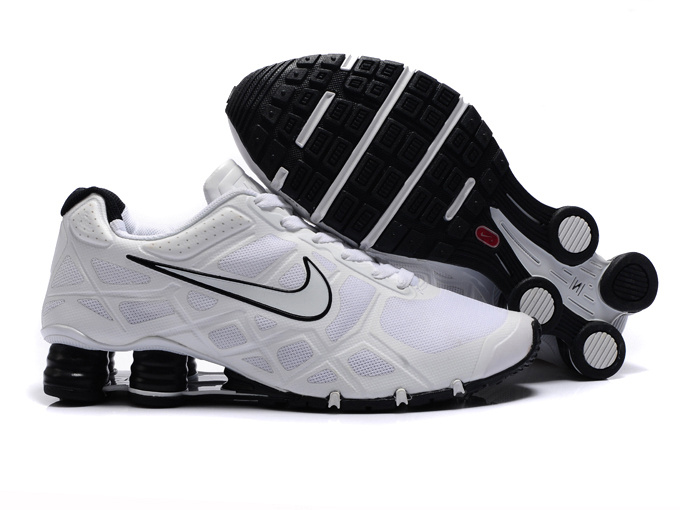 Nike Shox Turbo 12 Mesh White Black Shoes