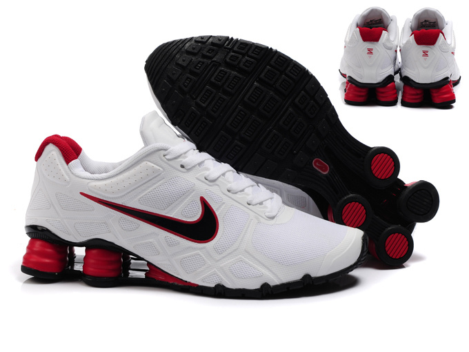Nike Shox Turbo 12 Mesh White Red Black Shoes - Click Image to Close