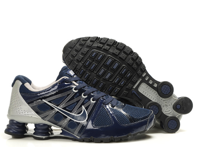 Nike Shox Turbo 2 Shoes Sea Blue Grey For Men - Click Image to Close