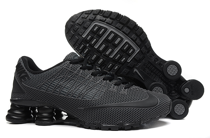 Nike Shox Turbo 21 All Black Shoes - Click Image to Close