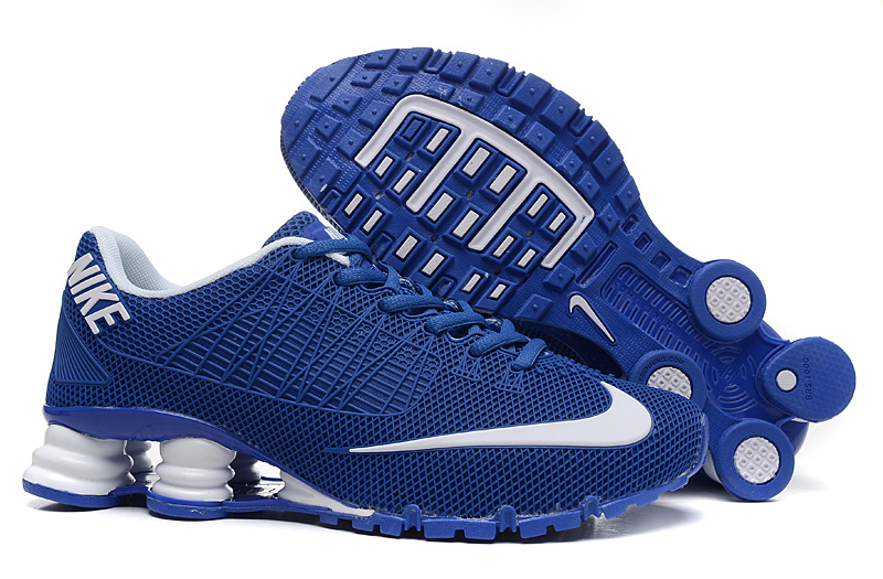 Nike Shox Turbo 21 Blue White Shoes - Click Image to Close