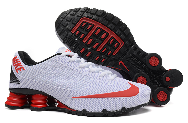 Nike Shox Turbo 21 White Red Black Shoes - Click Image to Close