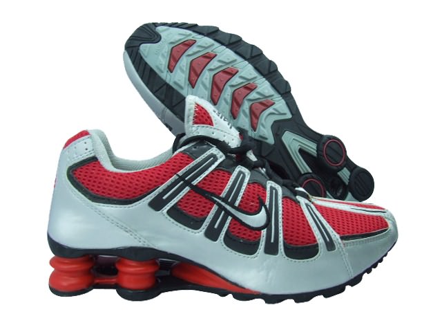 Nike Shox Turbo Men's Shoes Silver Red Black - Click Image to Close