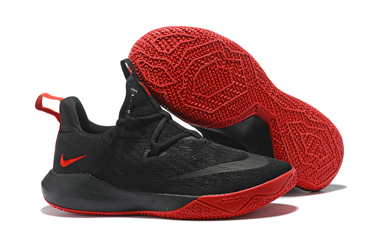 Nike Team 2 Black Red Basketball Shoes