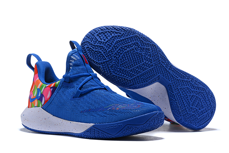 Nike Team 2 Rainbow Blue Basketball Shoes - Click Image to Close