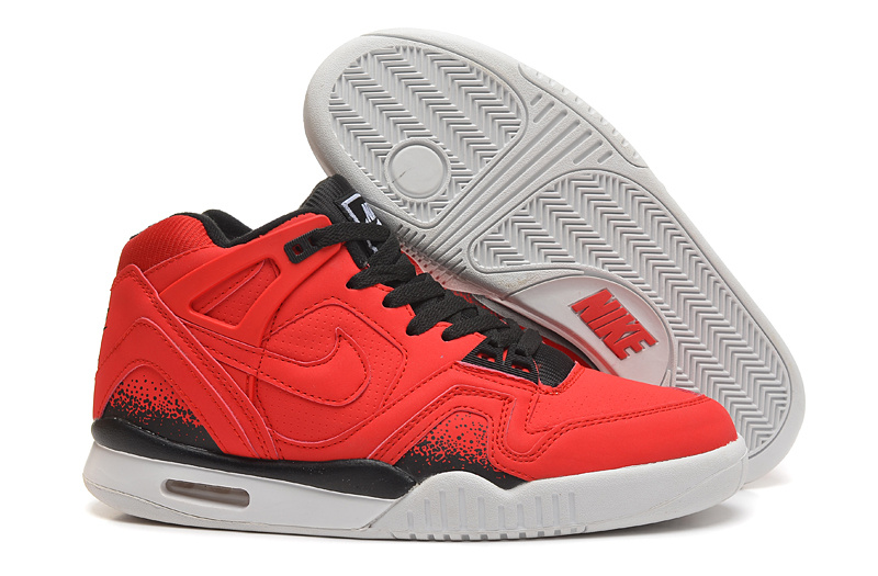 Nike West 2 Low Bright Red Black White Shoes - Click Image to Close