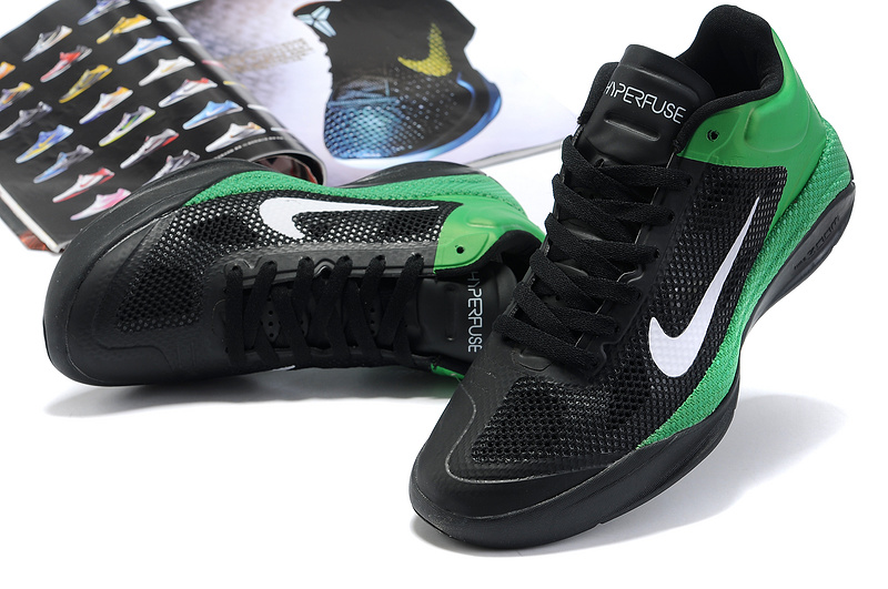 2014 Nike Hyperdunk XDR Low Black Green - Click Image to Close