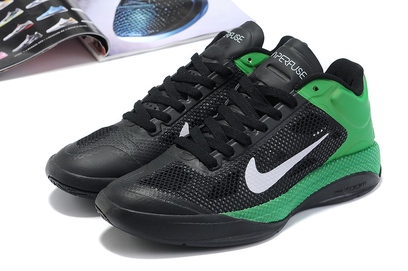 2014 Nike Hyperdunk XDR Low Black Green - Click Image to Close