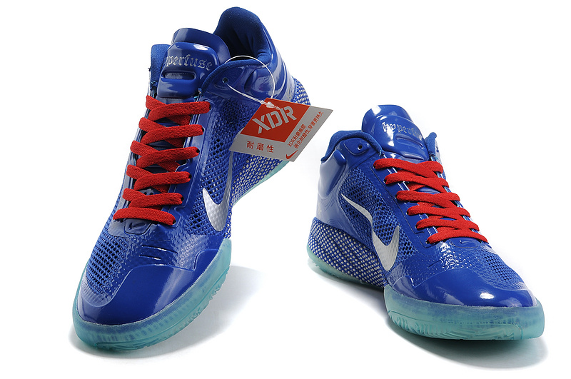 2014 Nike Hyperdunk XDR Low Blue White Red - Click Image to Close