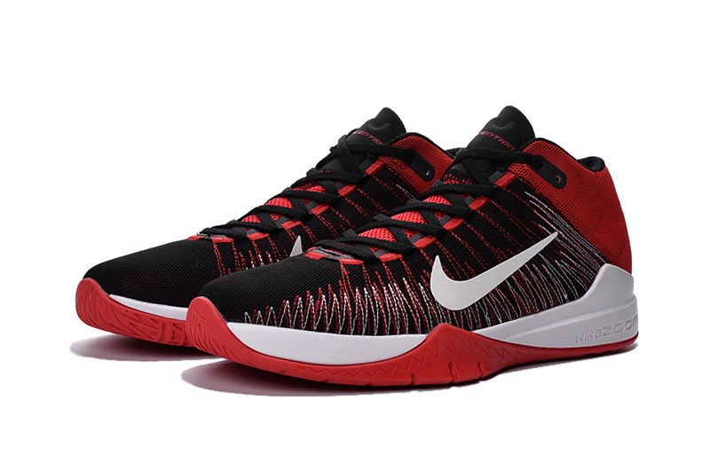Nike Zoom ASCENTION 2016 Black Red White Shoes - Click Image to Close