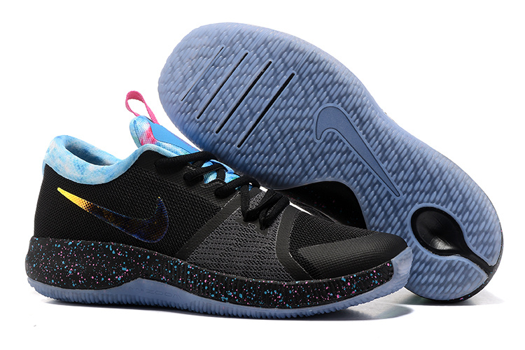 Nike Zoom Assersion EP Black Blue Ice Blue Sole Shoes - Click Image to Close