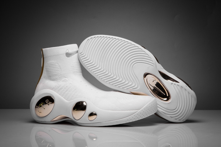 Nike Zoom Flight Bonafide White Gold Shoes