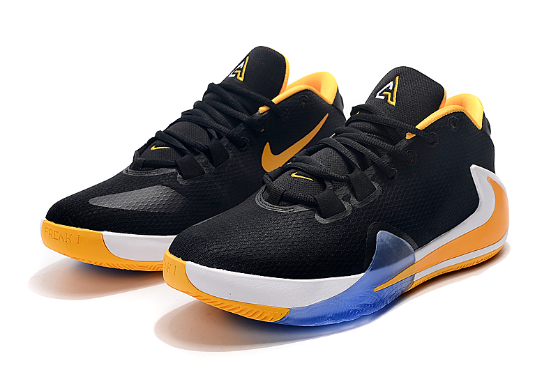 2019 Nike Zoom Freak 1 Black Yellow Shoes - Click Image to Close