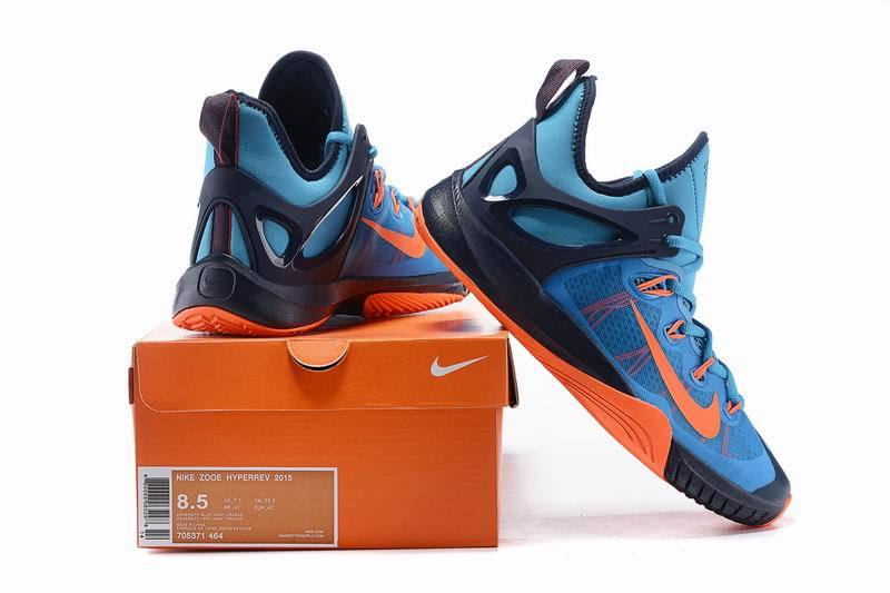 Nike Zoom HyperRev 2015 Paul George Blue Orange Dark Blue Shoes - Click Image to Close