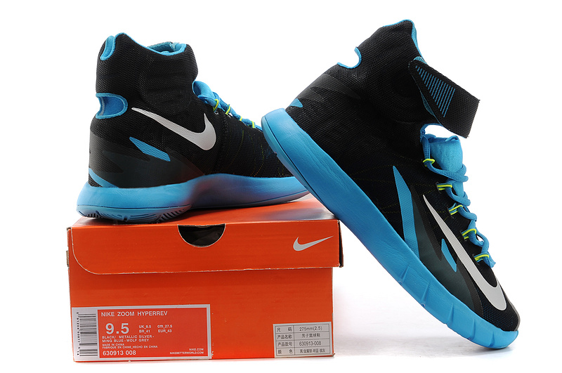Nike Zoom HyperRev Kyrie Irving Black Blue Basketball Shoes - Click Image to Close