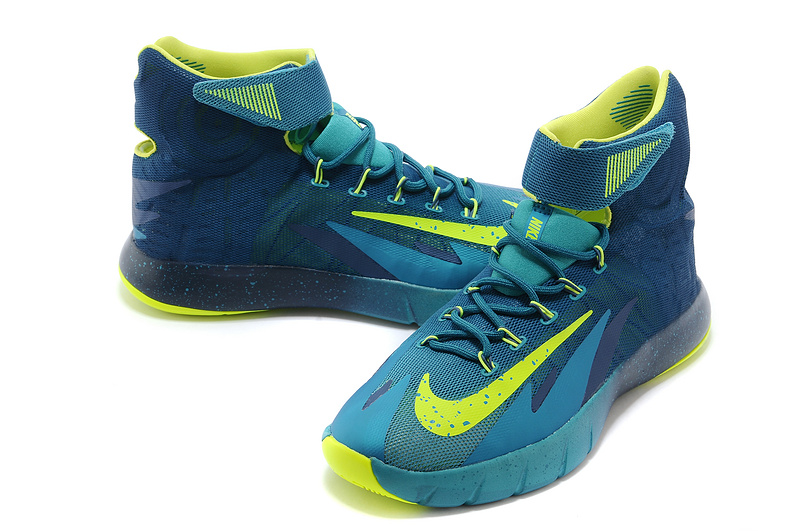 Nike Zoom HyperRev Kyrie Irving Blue Fluorscent Green Basketball Shoes