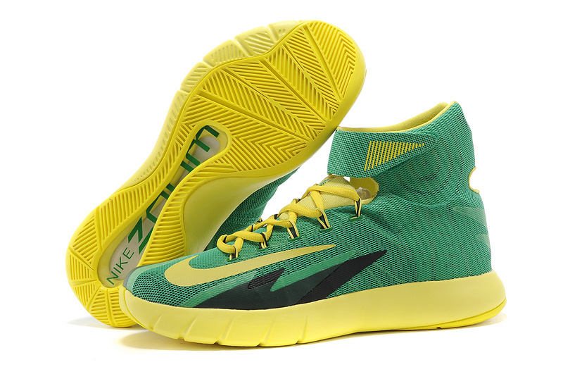 Nike Zoom HyperRev Kyrie Irving Green Yellow Black Basketball Shoes - Click Image to Close