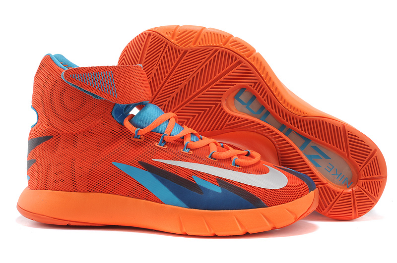 Nike Zoom HyperRev Kyrie Irving Orange Blue Basketball Shoes - Click Image to Close