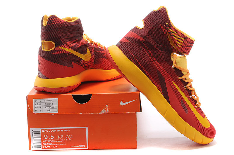 Nike Zoom HyperRev Kyrie Irving Red Orange Basketball Shoes - Click Image to Close