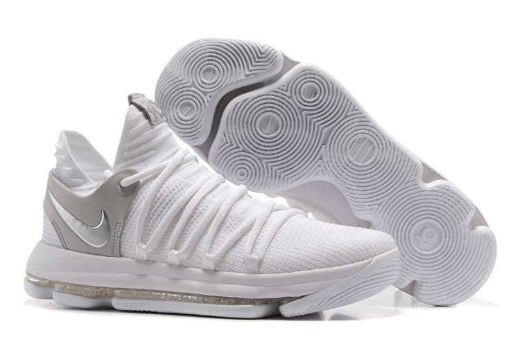 Nike Zoom KD 10 EP White Grey Shoes