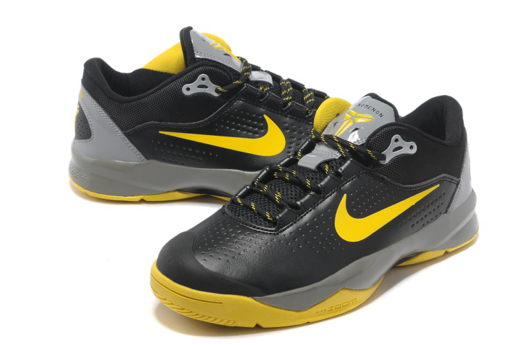 Nike Air Zoom Kobe Venomenon 3 Black Grey Yellow Shoes - Click Image to Close
