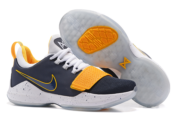 Nike Zoom PG 1 Black Yellow White Shoes - Click Image to Close