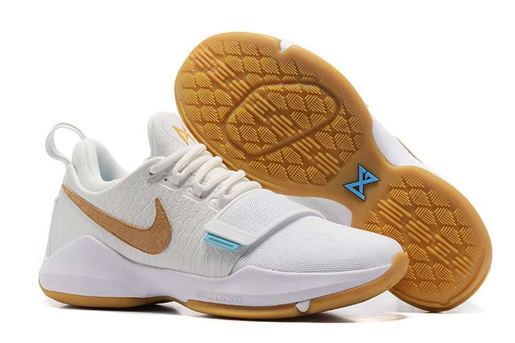 Nike Zoom PG 1 White Gum Yellow Shoes