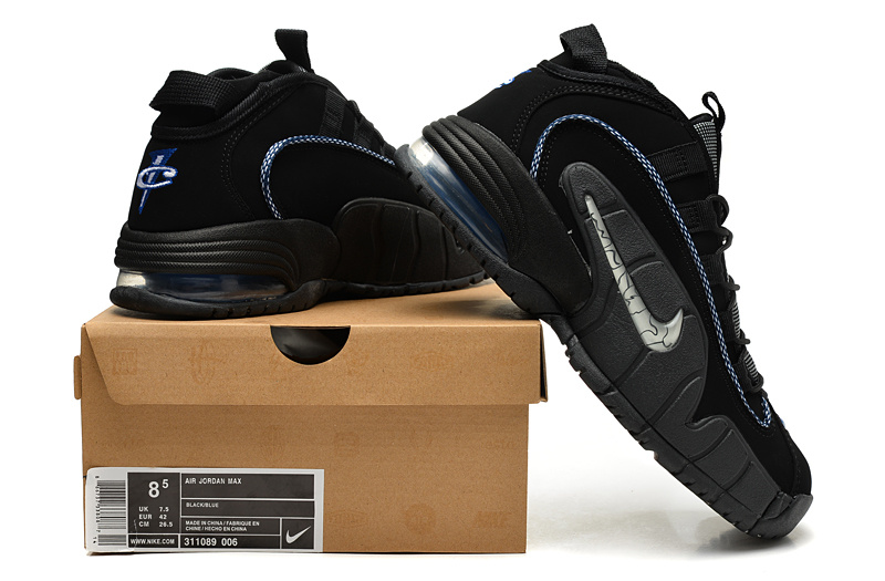 Nike Air Penny Black Blue Shoes