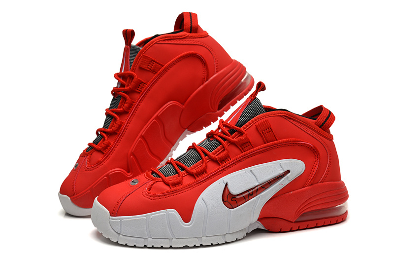 Nike Air Penny Red White Shoes - Click Image to Close