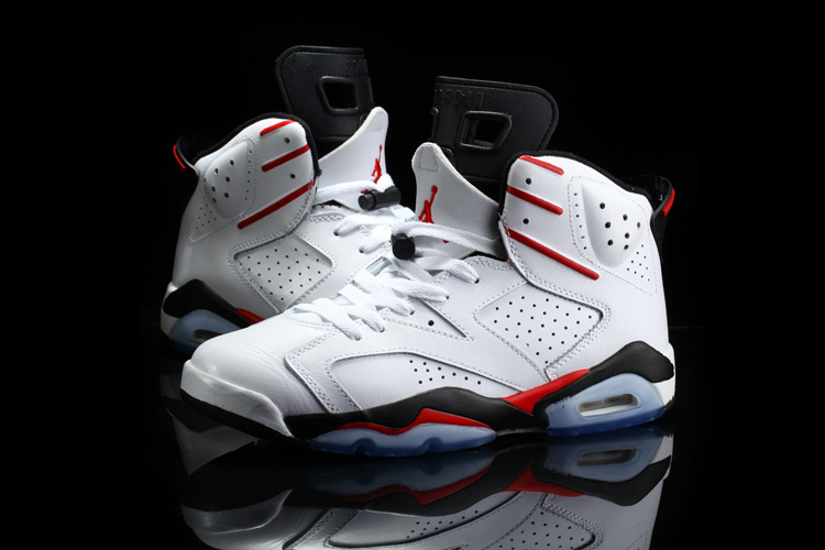 Nike 2015 Jordan 6 Retro White Red Black - Click Image to Close