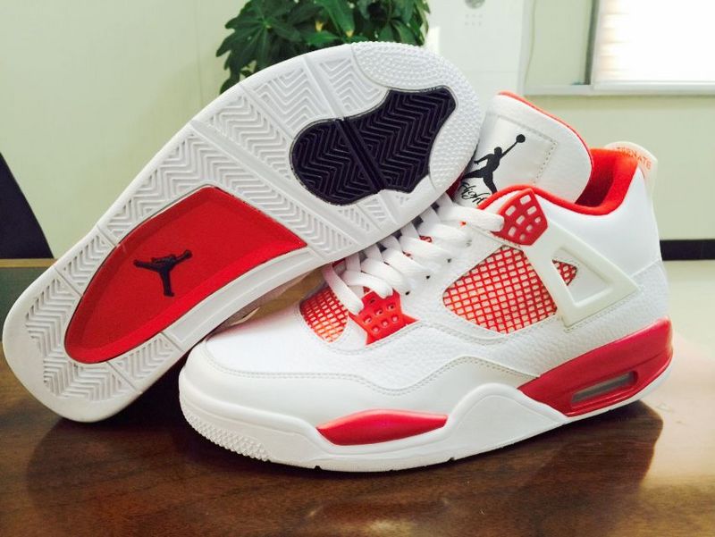 2015 Nike Air Jordan 4 Alternate 89 Melo White Red