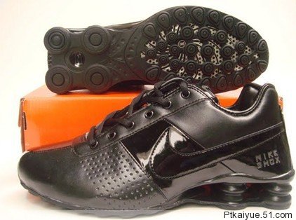 Original Men Nike Shox OZ D All Black - Click Image to Close