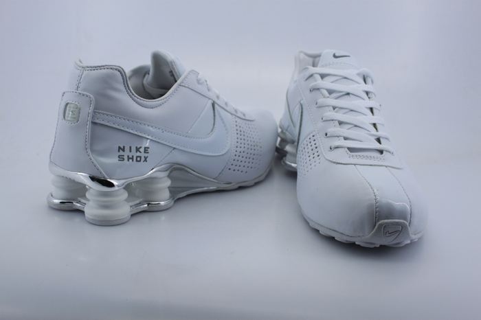 Original Men Nike Shox OZ D All White - Click Image to Close