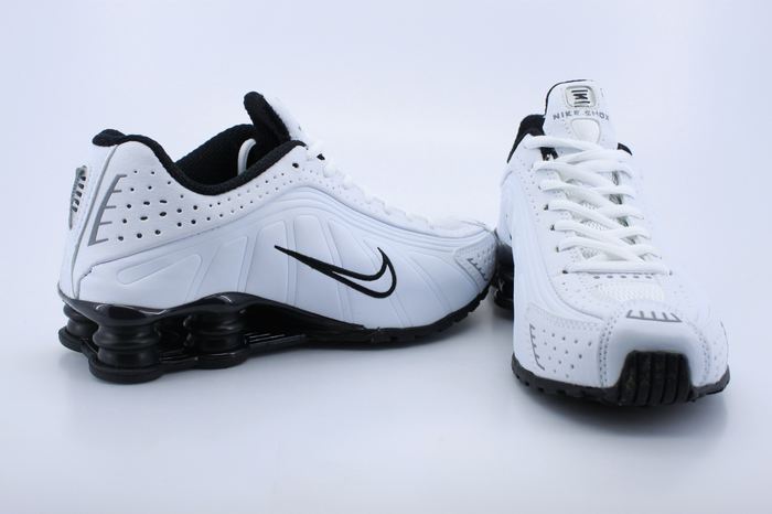 Original Nike Shox R4 White Black - Click Image to Close