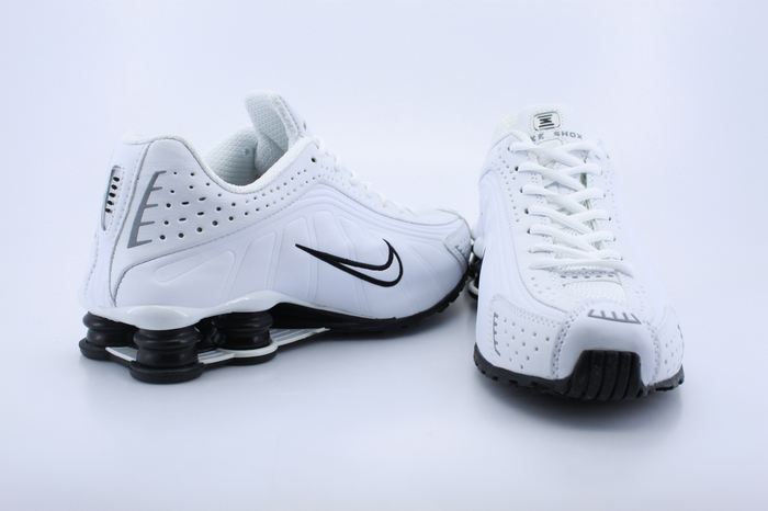 Original Nike Shox R4 White Black - Click Image to Close