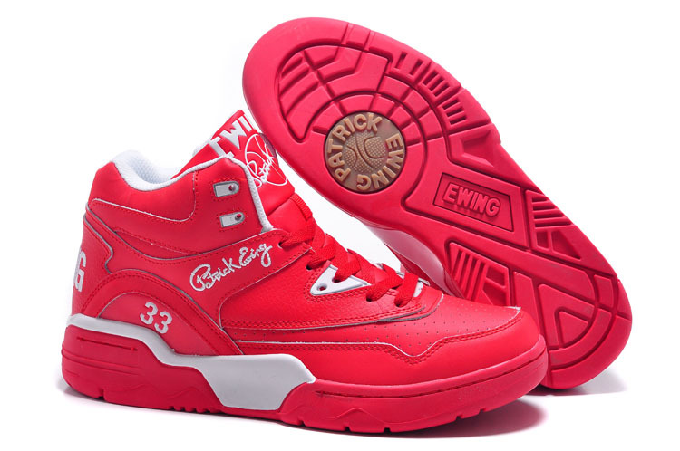 Patrick Ewing 33 Red White Basketball Shoes - Click Image to Close