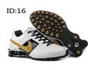 Real Men Nike Shox OZ D White Black Gold - Click Image to Close