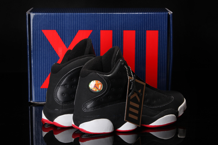 Real Nike Air Jordan 13 HardPack Retro Black Red White Shoes - Click Image to Close