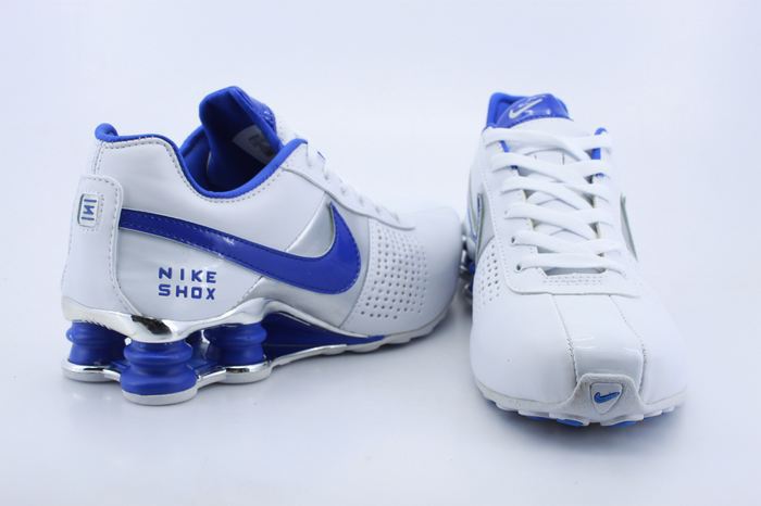 Real Nike Shox OZ D White Blue Silver - Click Image to Close